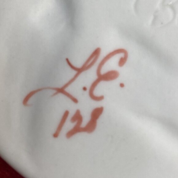 Chickadee Branch Ornament Signed LE 1989 Handpainted Ceramic Raised Design 3.5" - Picture 12 of 16